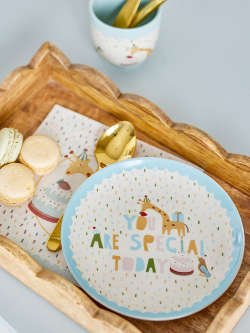 Celebrate Plate, Blue