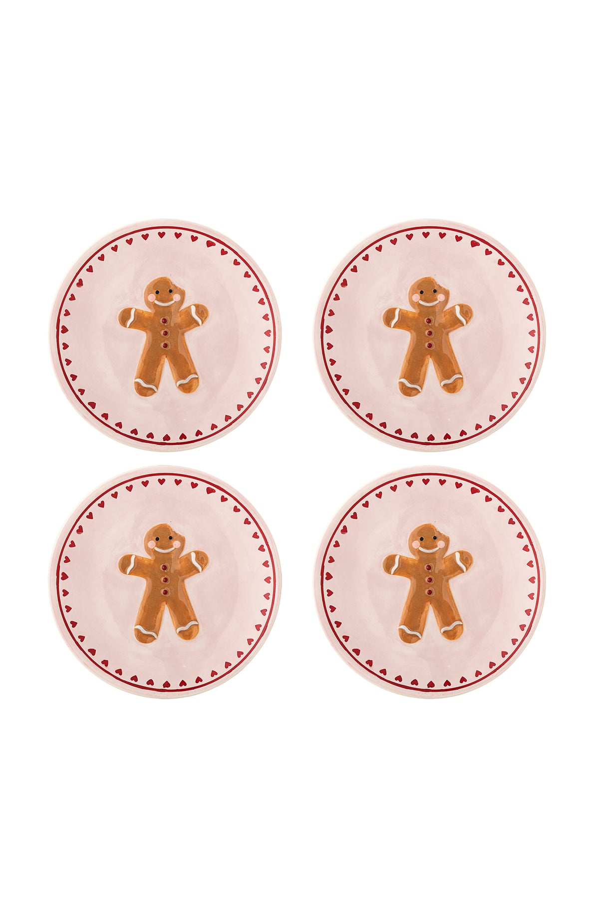 Binna Plate Rose, Set of 4