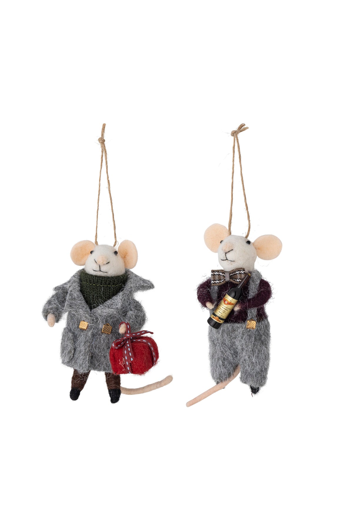 Peo Ornament, Grey Mice