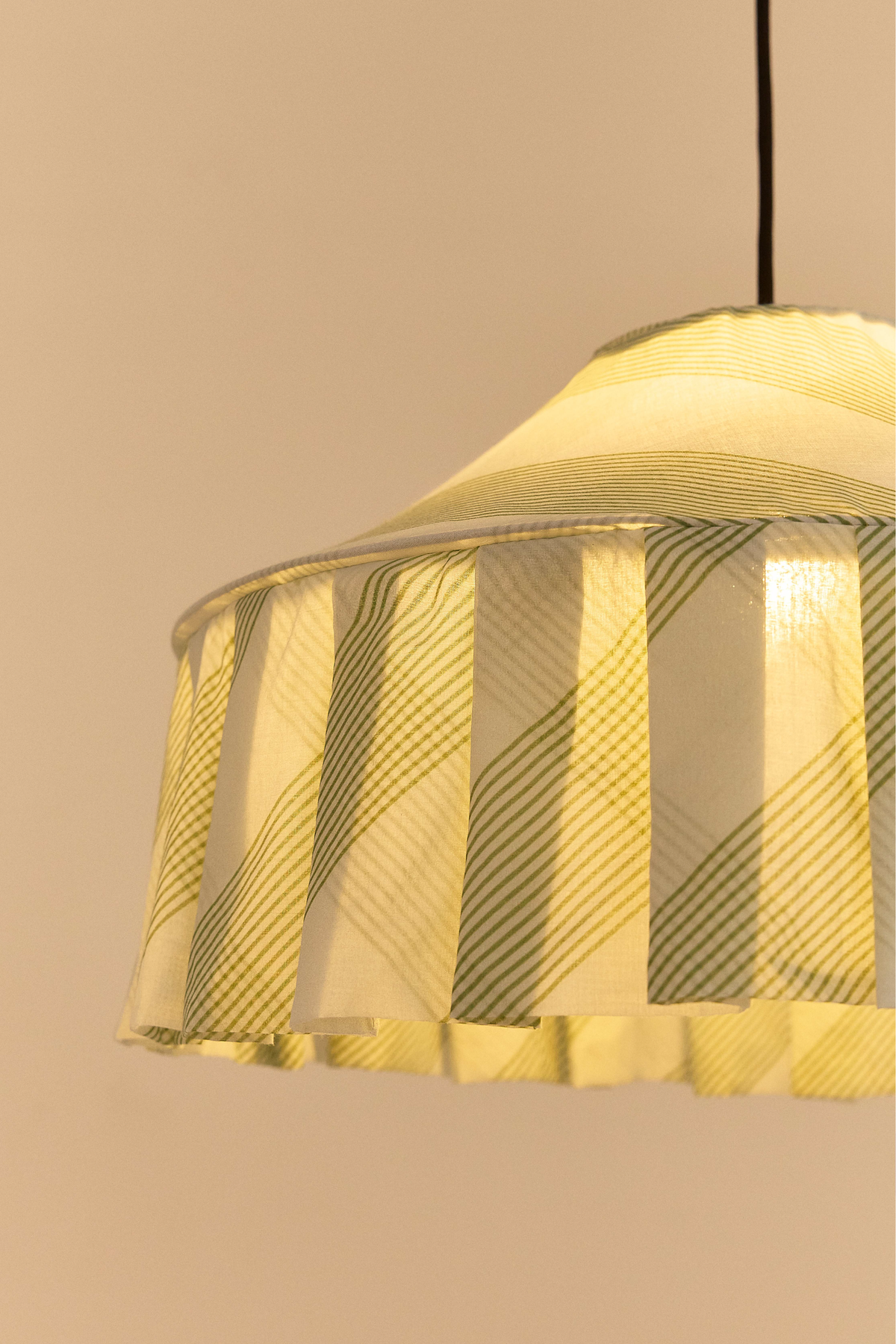 Green Diagonal Stripes