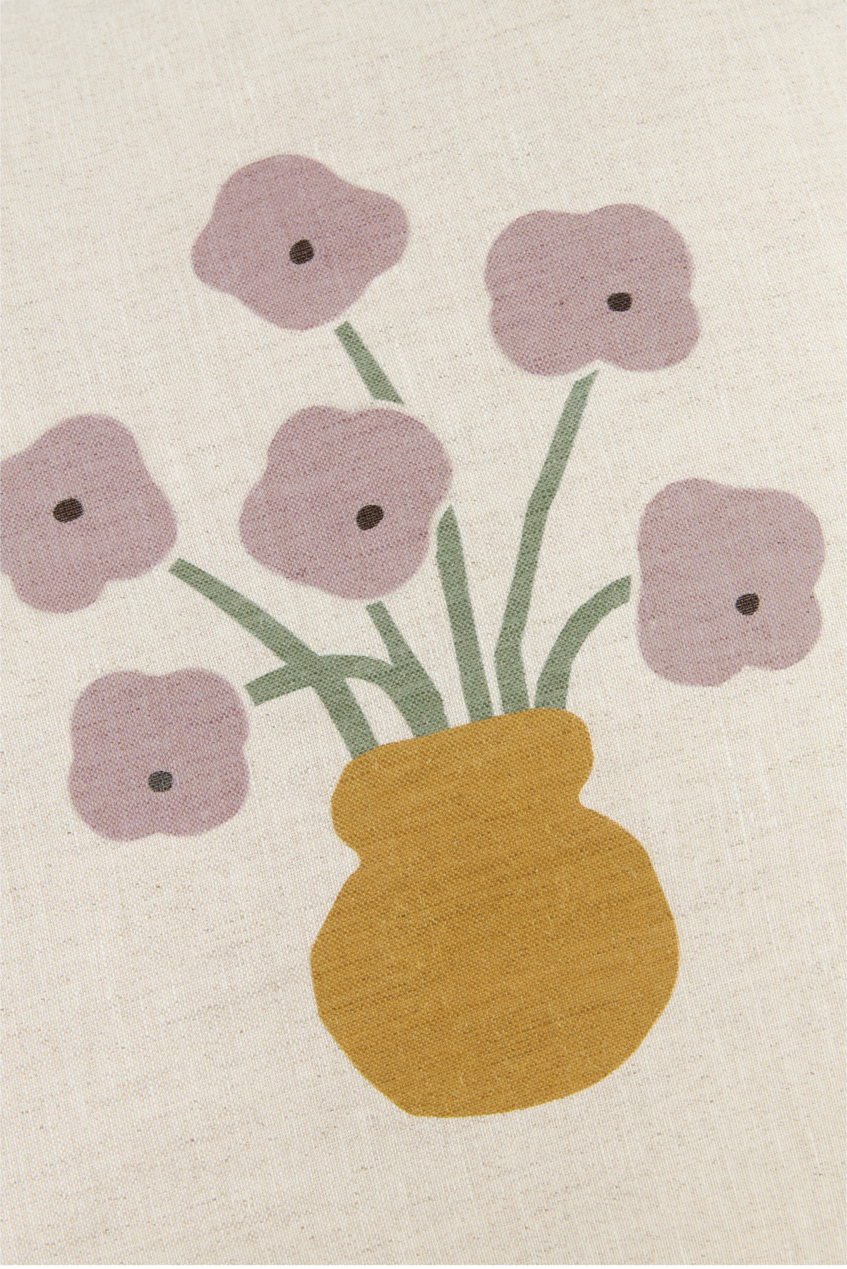 Vibes Square Cushion - Lilac Checks Flowers