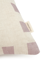 Vibes Square Cushion - Lilac Checks Flowers