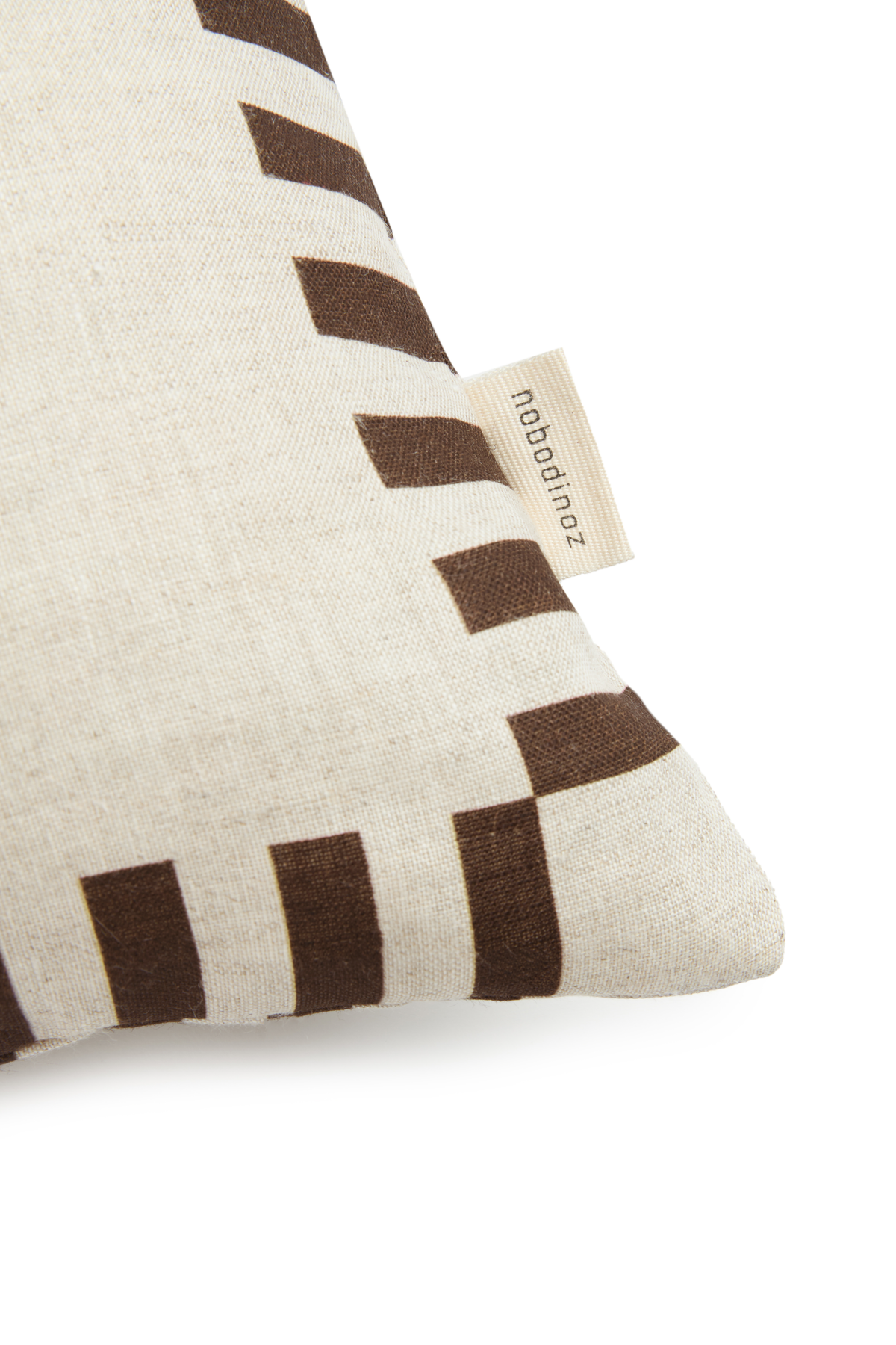 Vibes Square Cushion - Charcoal Stripes Horse