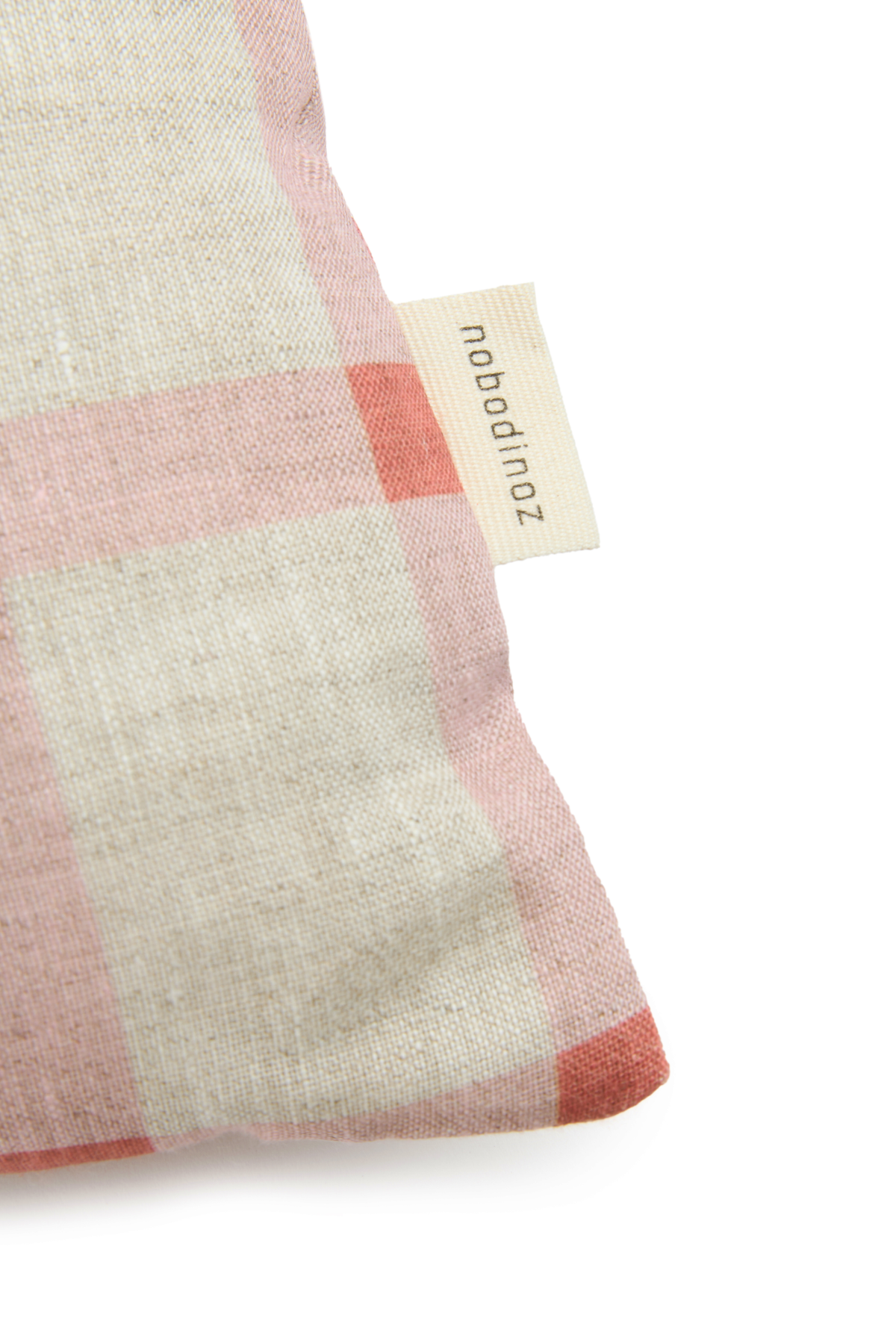 Vibes Rectangular Cushion - Pink Windowpane Tulips