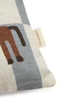Vibes Rectangular Cushion - Blue Tiles Horse
