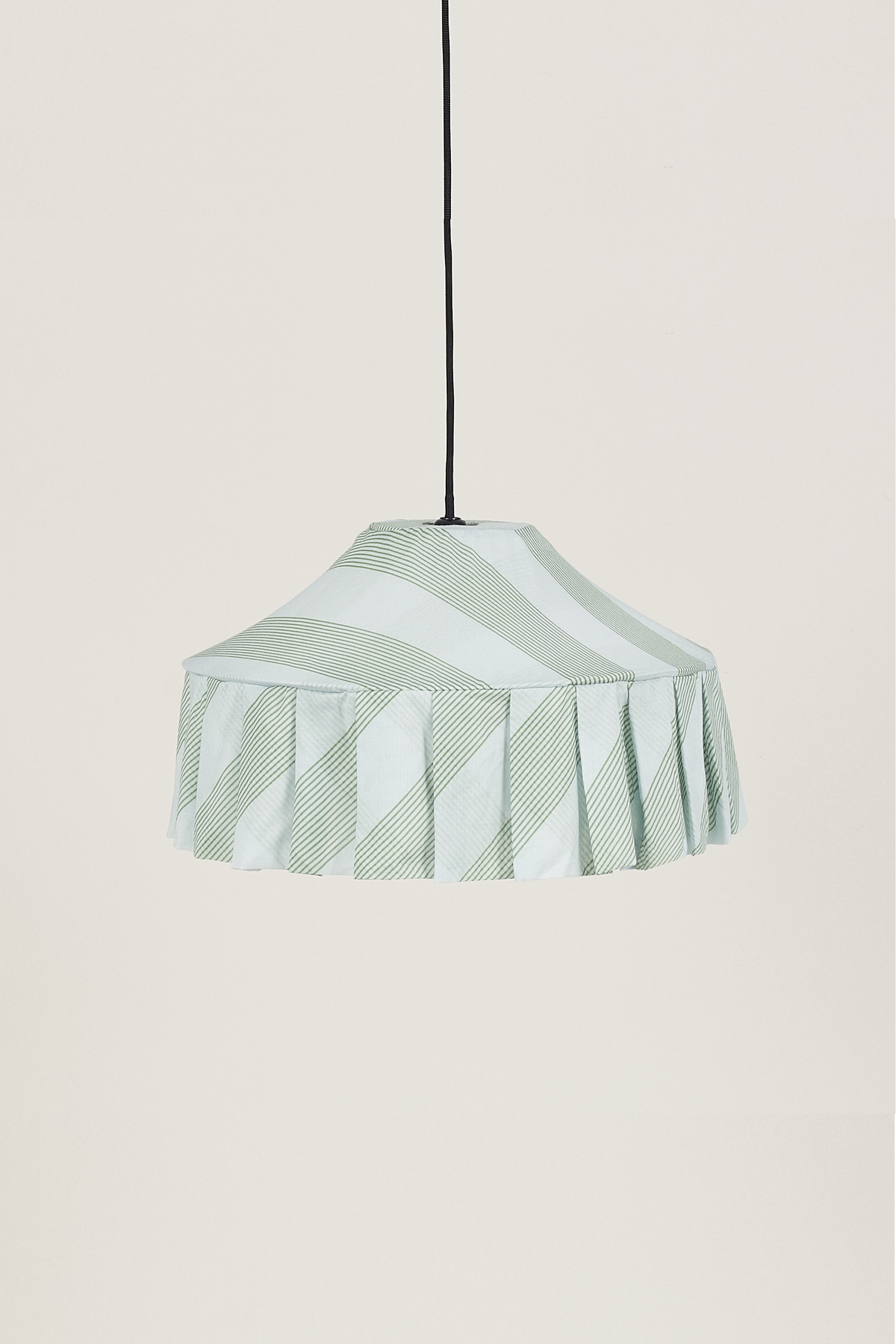 Green Diagonal Stripes