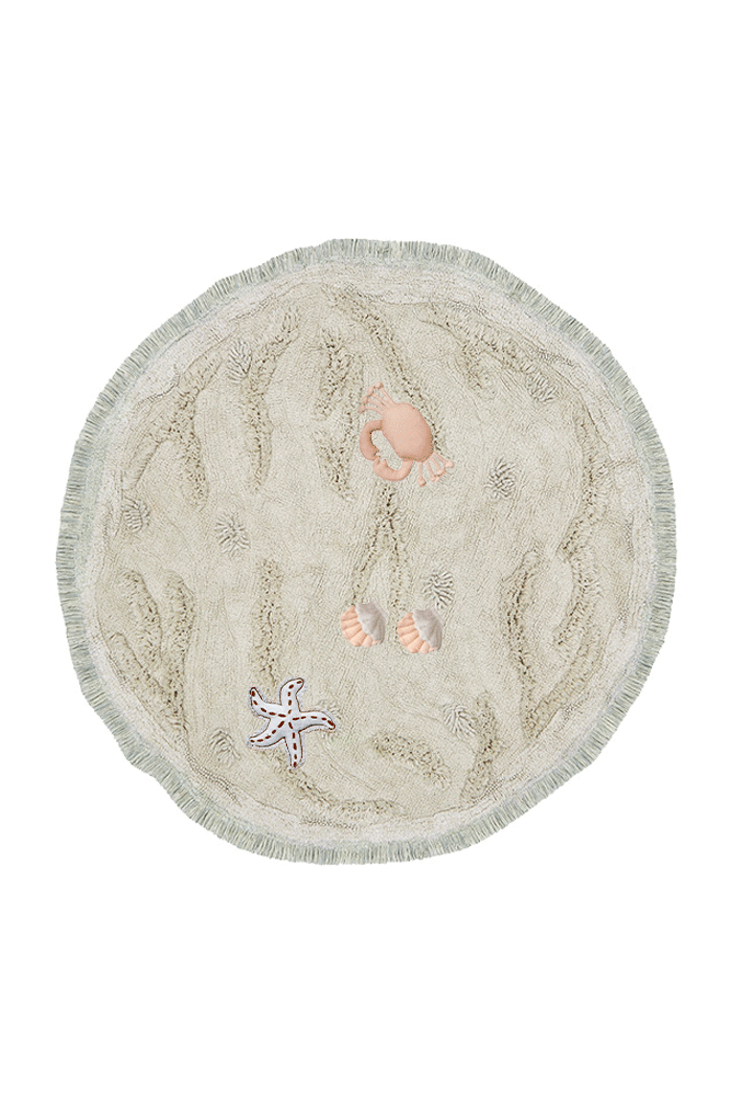 Washable Play Rug Island
