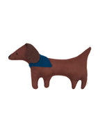 Cushion L1N0 in Washed French Linen - Toby the Dog