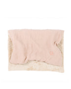 Embroidered Blanket L1N0 in French Linen