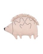 Cushion L1N0 in Washed French Linen - Enzo the Hedgehog