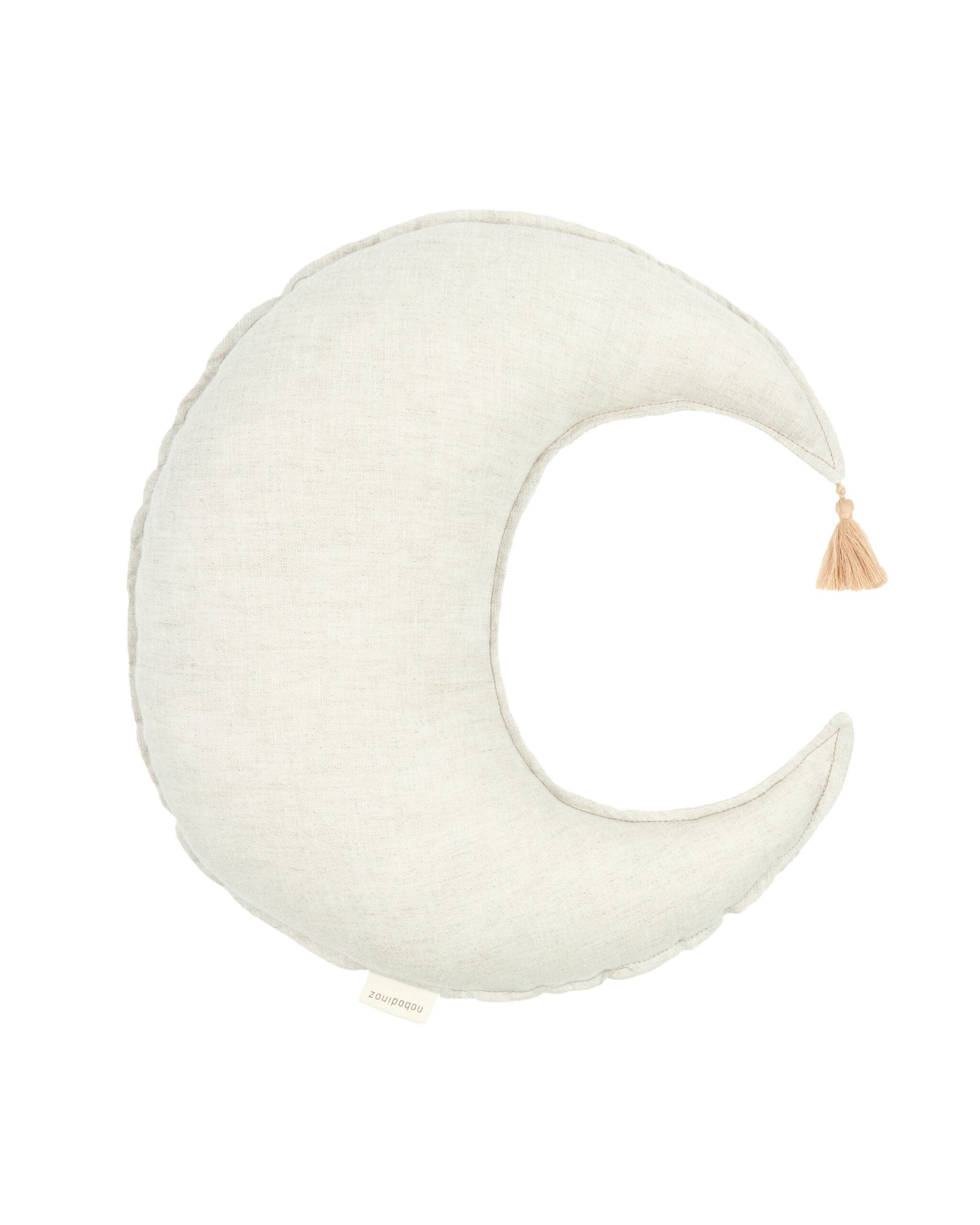 Moon Cushion L1N0 in Washed French Linen