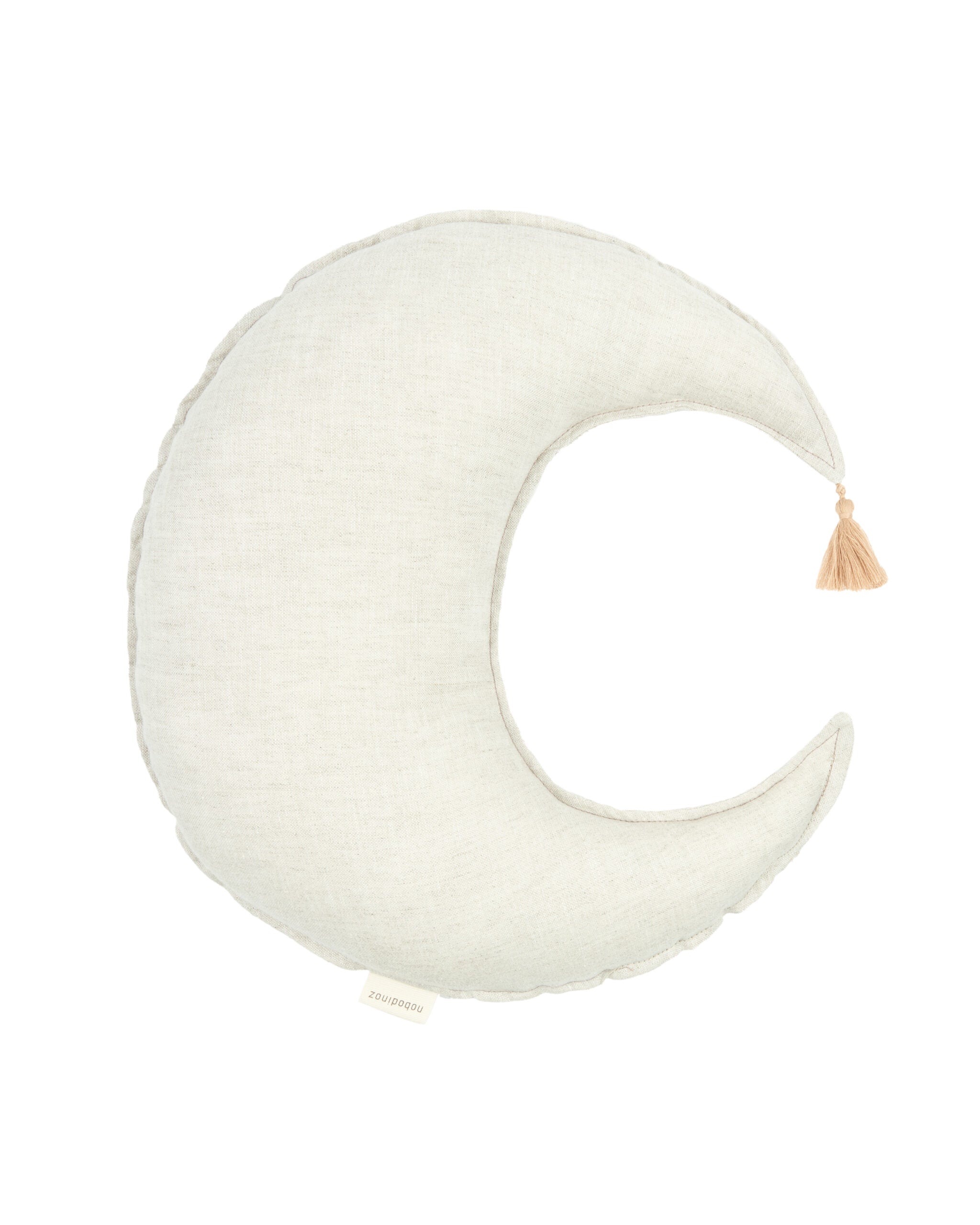 Moon Cushion L1N0 in Washed French Linen