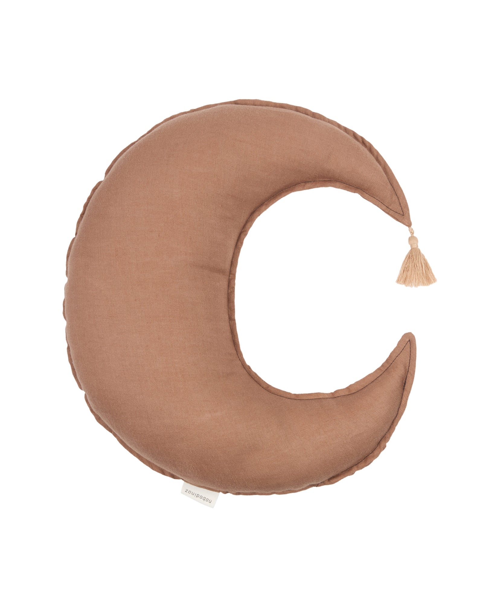 Moon Cushion L1N0 in Washed French Linen