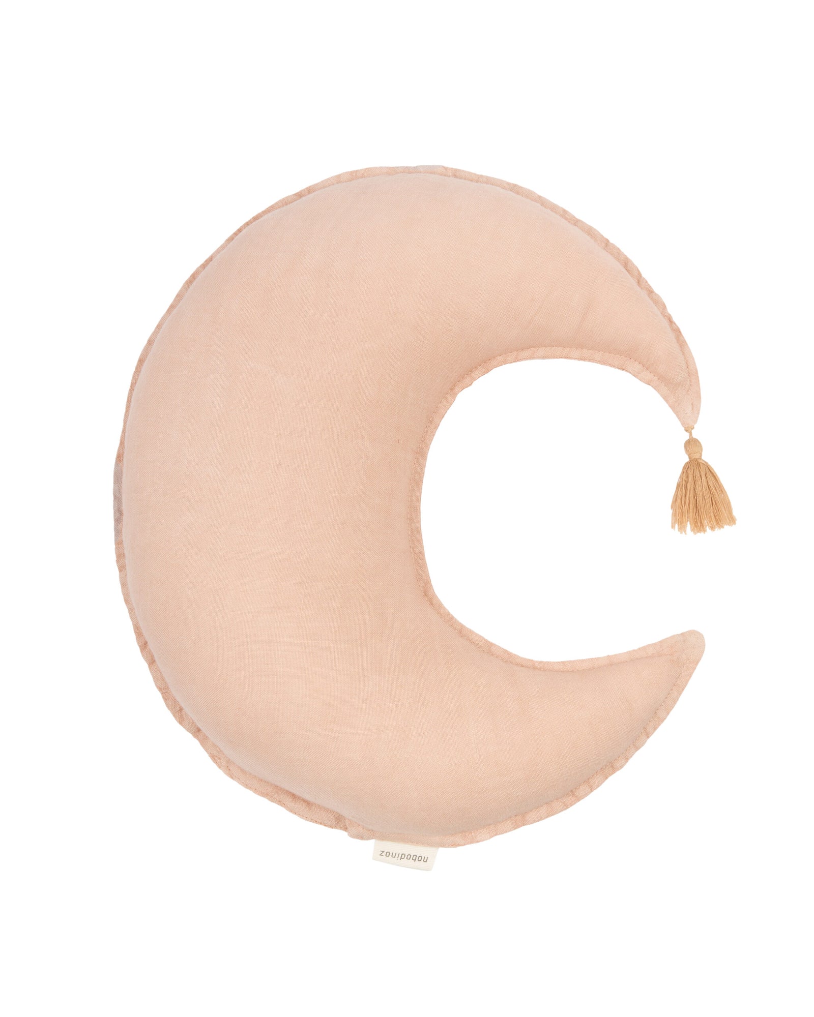 Moon Cushion L1N0 in Washed French Linen