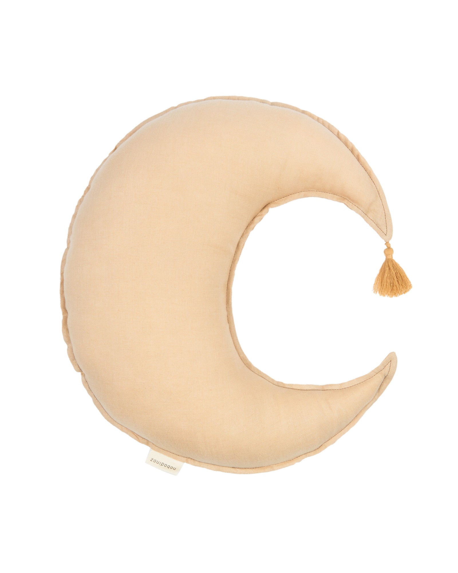 Moon Cushion L1N0 in Washed French Linen