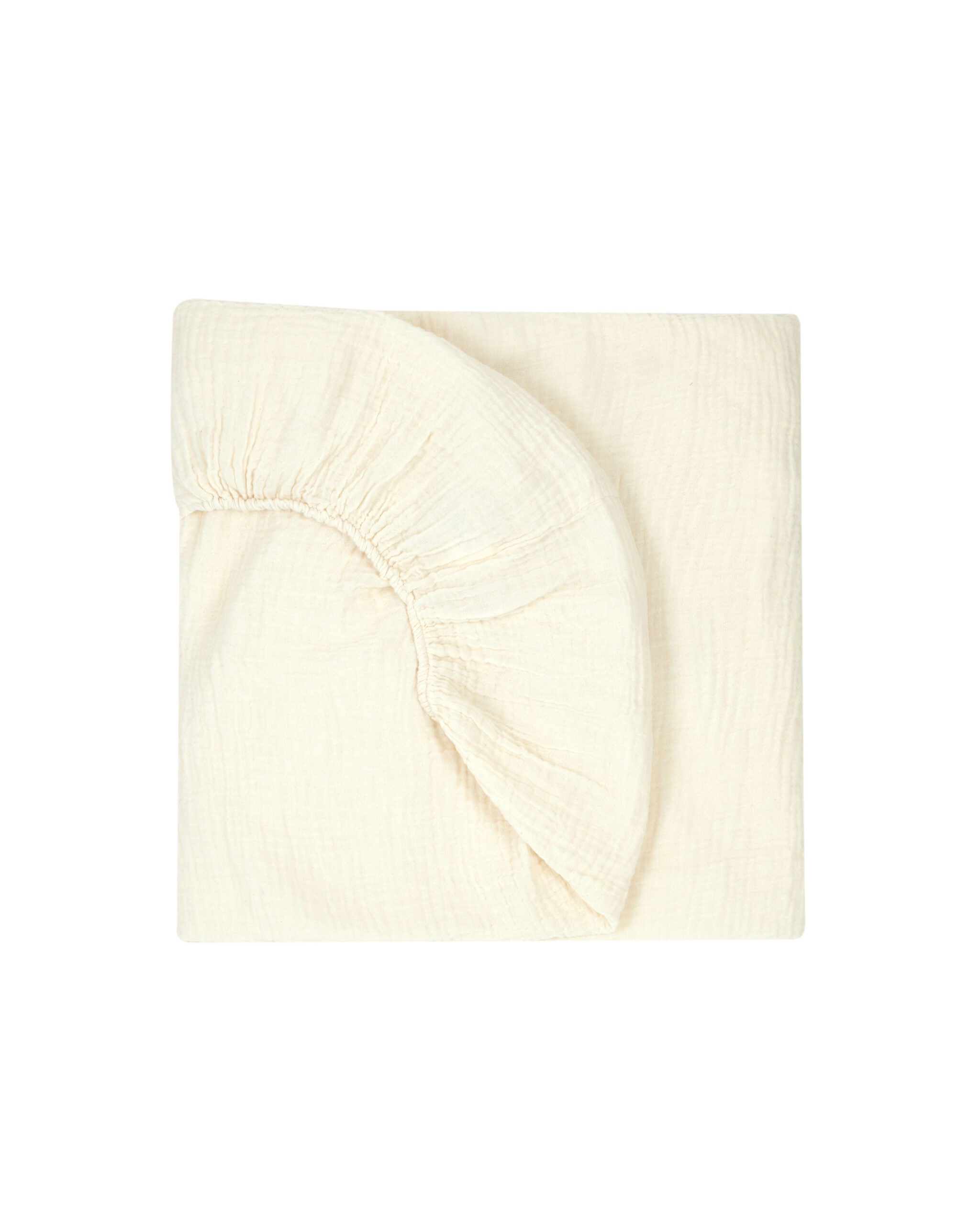 Baby Fitted Sheet in Washed Double Muslin Wabi-Sabi 70 x 140 cm