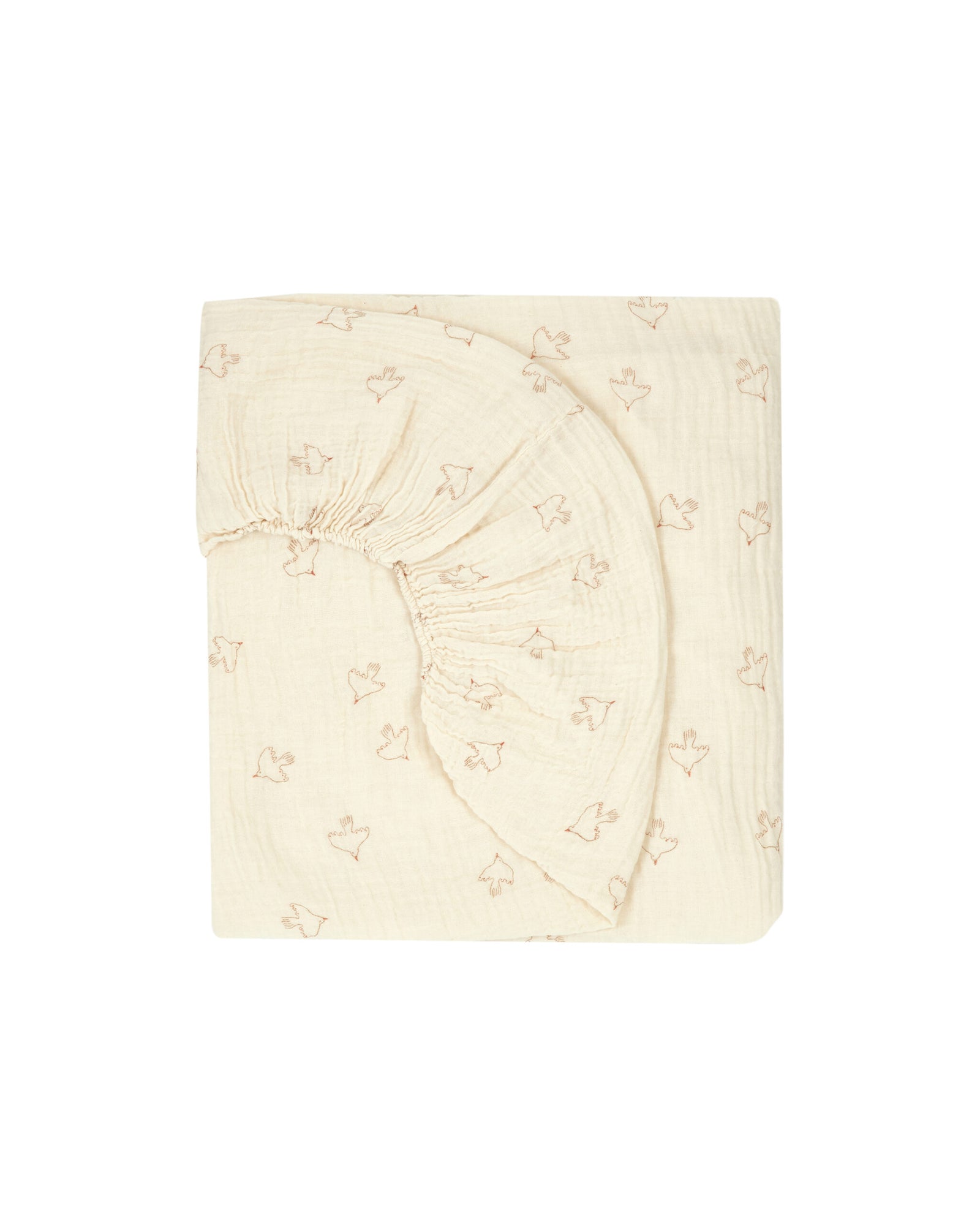 Baby Fitted Sheet in Washed Double Muslin Wabi-Sabi 70 x 140 cm