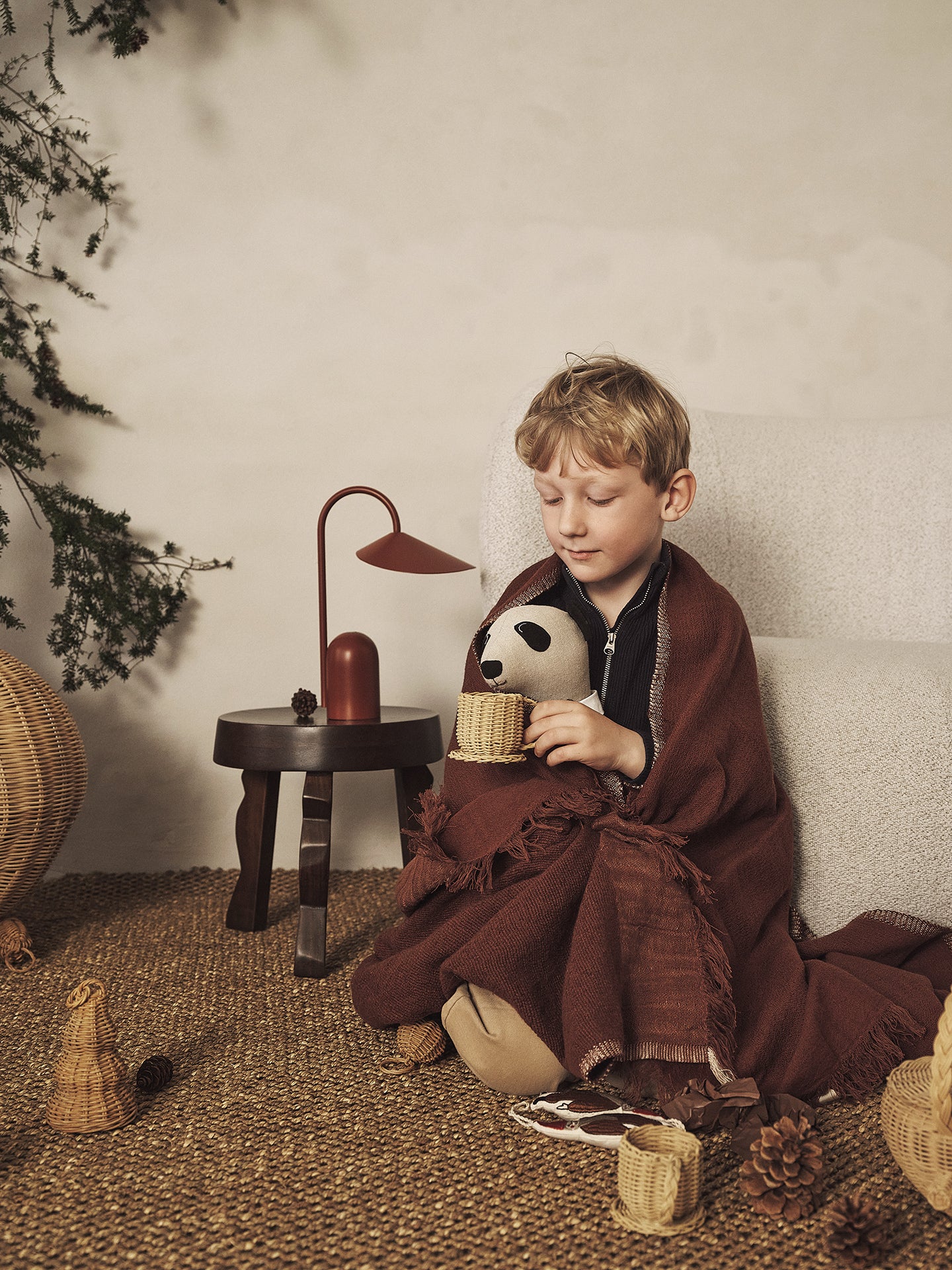 Rattan Tea Set - Natural