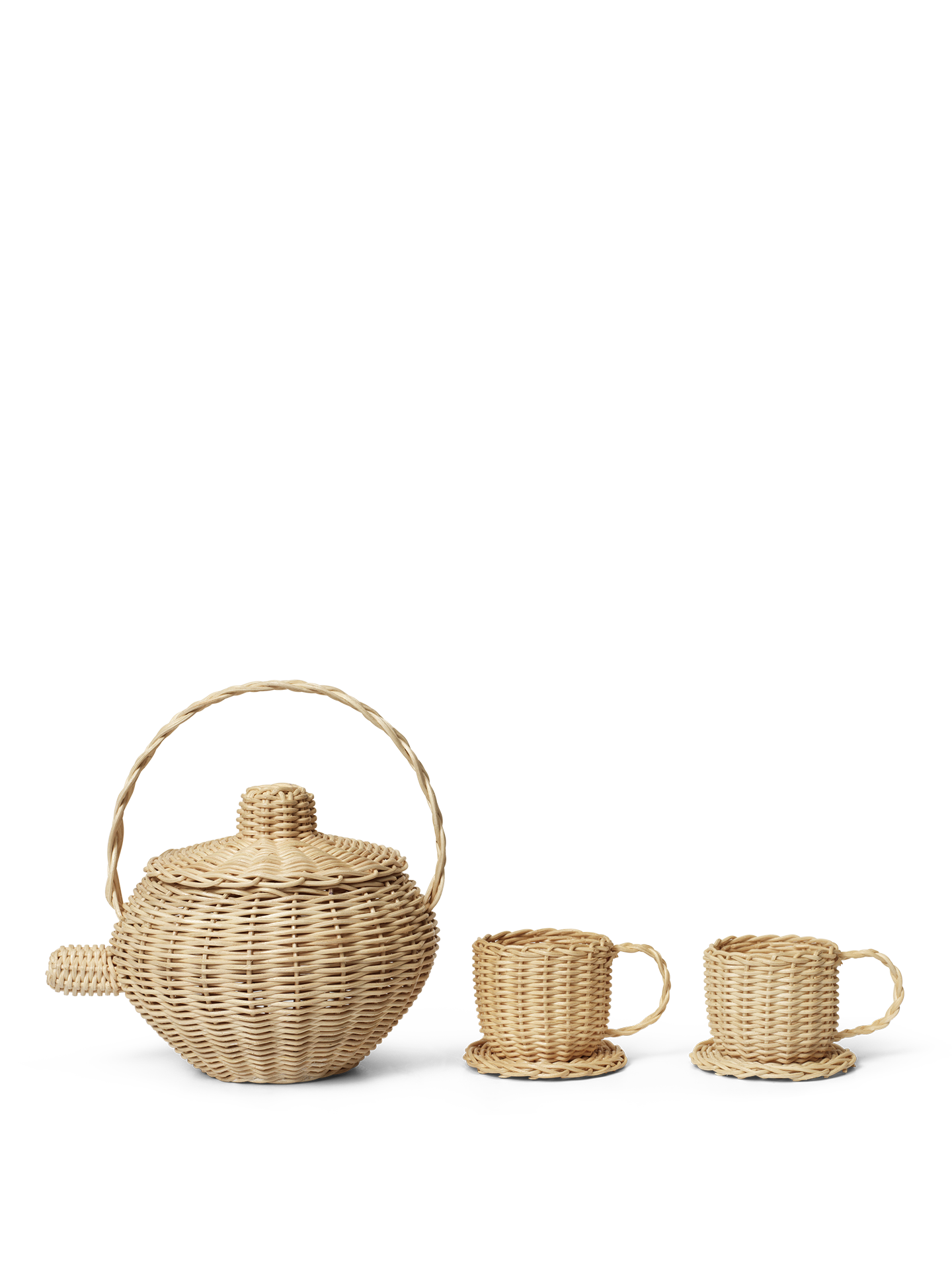 Rattan Tea Set - Natural