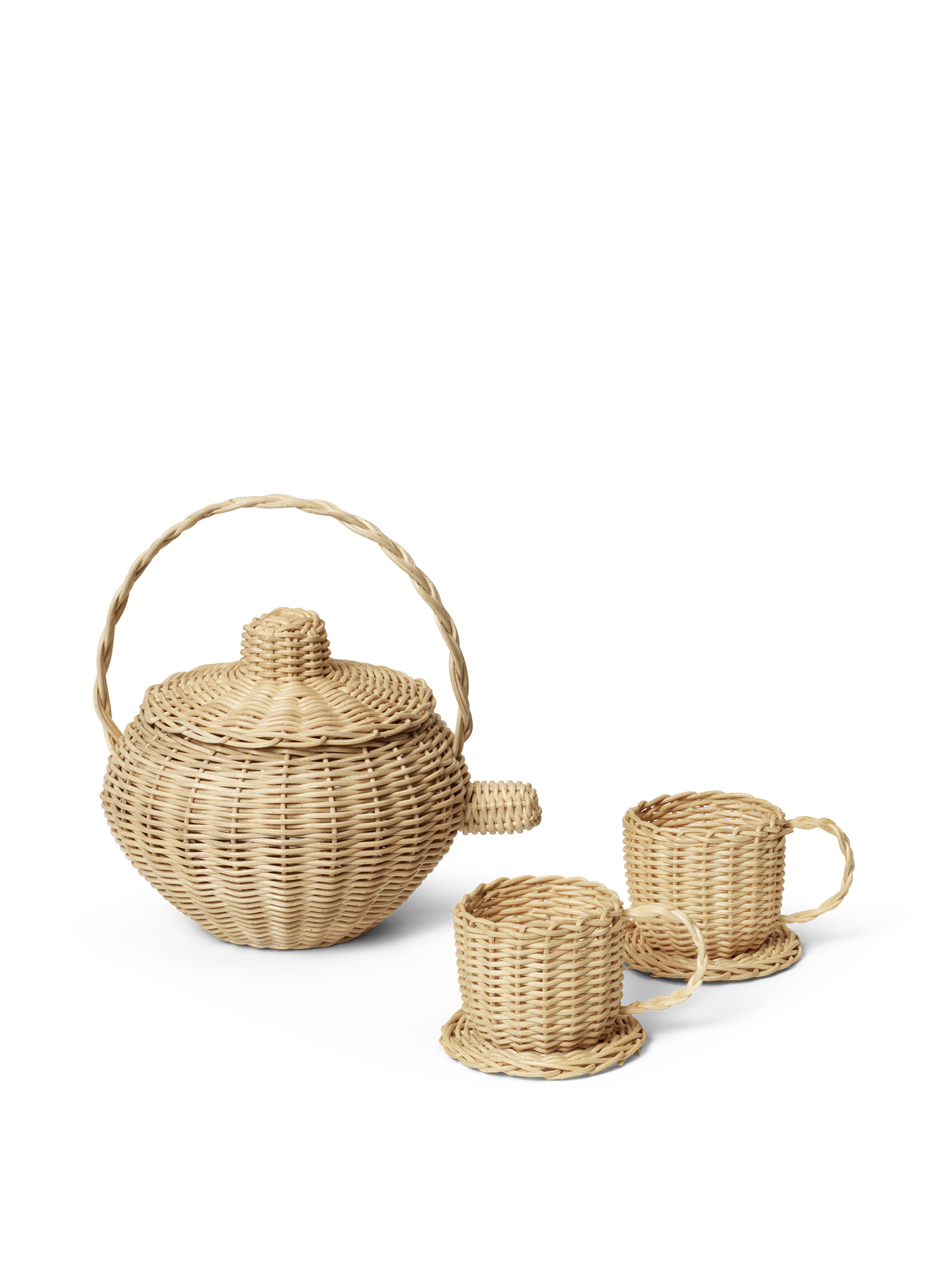 Rattan Tea Set - Natural